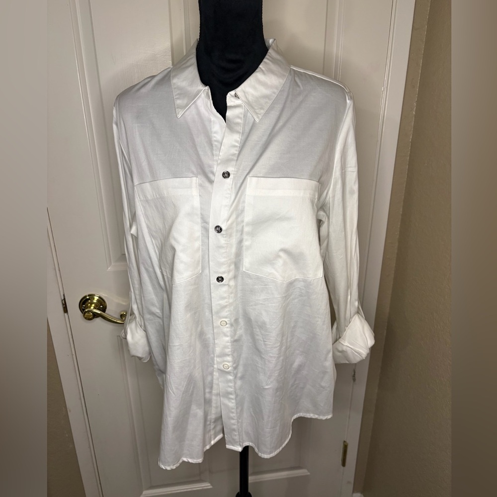 Michael Kors White Button Up Blouse